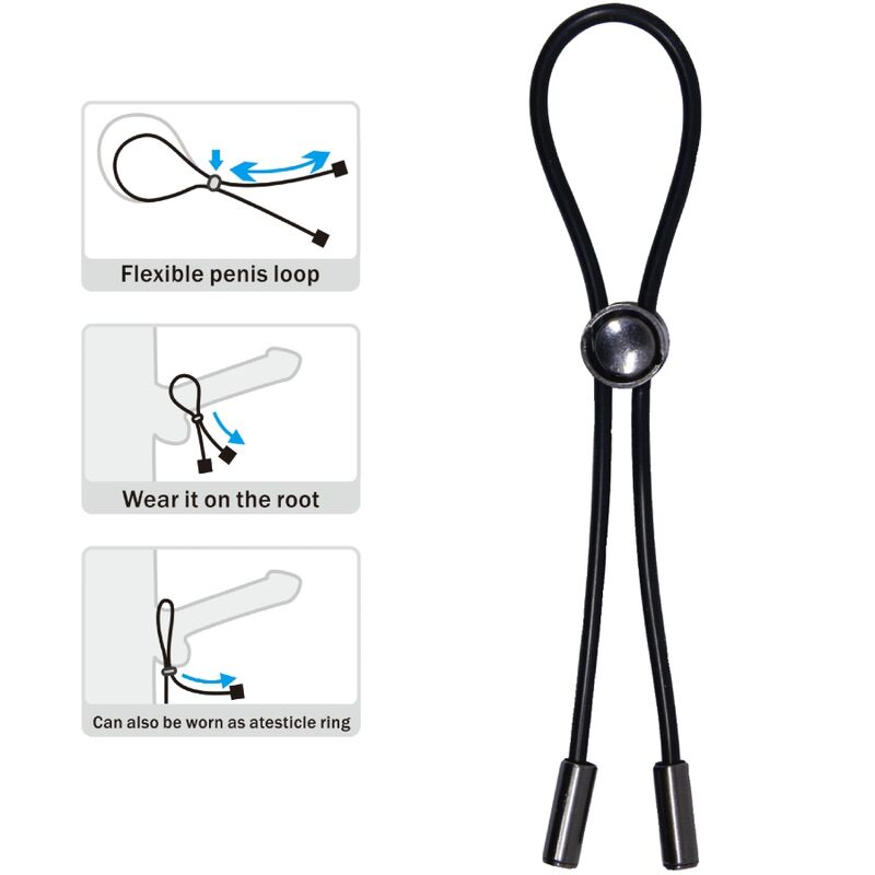 PRETTY LOVE - CORD PENIS RING AND TESTICLES 3 PRETTY LOVE - CORD PENIS RING AND TESTICLES - obrazek 3