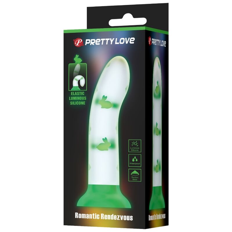 PRETTY LOVE - MAGICAL NIGHTFALL DILDO WITHOUT VIBRATION LUMINOUS GREEN 4 PRETTY LOVE - MAGICAL NIGHTFALL DILDO WITHOUT VIBRATION LUMINOUS GREEN - obrazek 4
