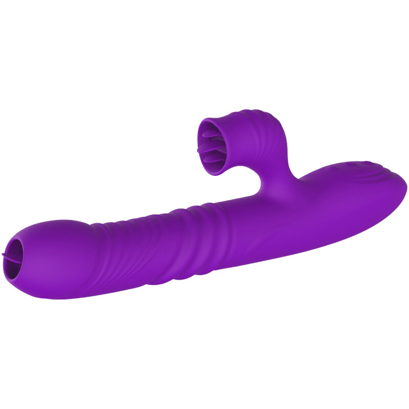 ARMONY - FULLY G SPOT RABBIT VIBRATOR WITH STIMULATING TONGUE VIOLET HEAT EFFECT 2 ARMONY - FULLY G SPOT RABBIT VIBRATOR WITH STIMULATING TONGUE VIOLET HEAT EFFECT - obrazek 2