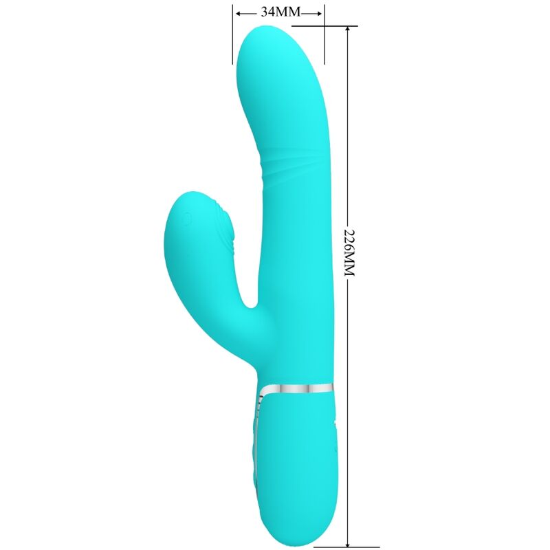 PRETTY LOVE - MULTIFUNCTION G-SPOT VIBRATOR AQUA GREEN 2 PRETTY LOVE - MULTIFUNCTION G-SPOT VIBRATOR AQUA GREEN - obrazek 2