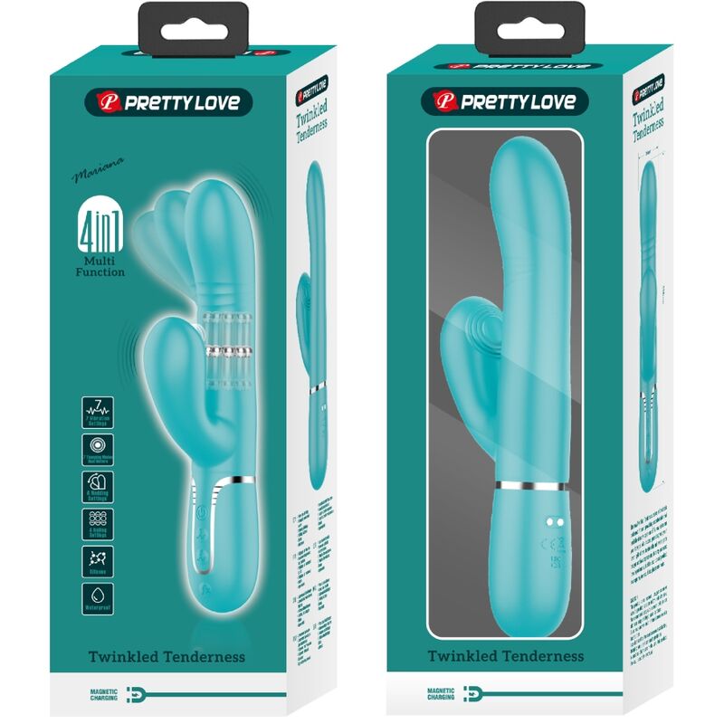 PRETTY LOVE - MULTIFUNCTION G-SPOT VIBRATOR AQUA GREEN 4 PRETTY LOVE - MULTIFUNCTION G-SPOT VIBRATOR AQUA GREEN - obrazek 4