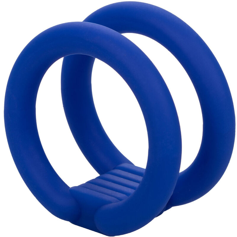 CALEXOTICS - ADMIRAL DUAL COCK CAGE BLUE 2 CALEXOTICS - ADMIRAL DUAL COCK CAGE BLUE - obrazek 2