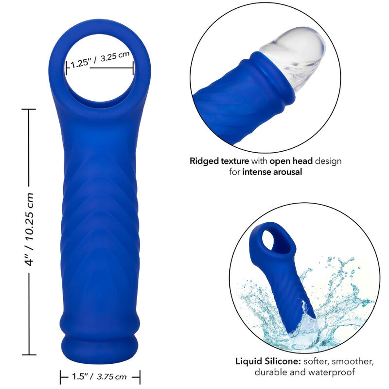 CALEXOTICS - ADMIRAL WAVE PENIS COVER LIQUID SILICONE BLUE 4 CALEXOTICS - ADMIRAL WAVE PENIS COVER LIQUID SILICONE BLUE - obrazek 4
