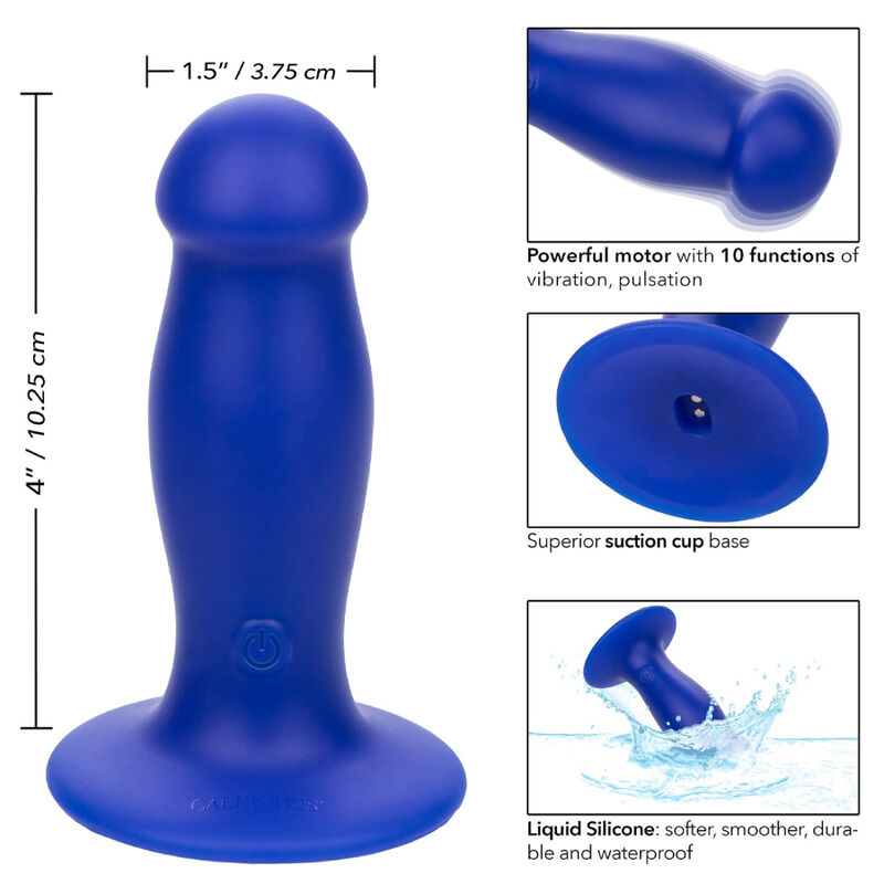 CALEXOTICS - ADMIRAL FIRST MATE ANAL PLUG VIBRATOR BLUE 4 CALEXOTICS - ADMIRAL FIRST MATE ANAL PLUG VIBRATOR BLUE - obrazek 4
