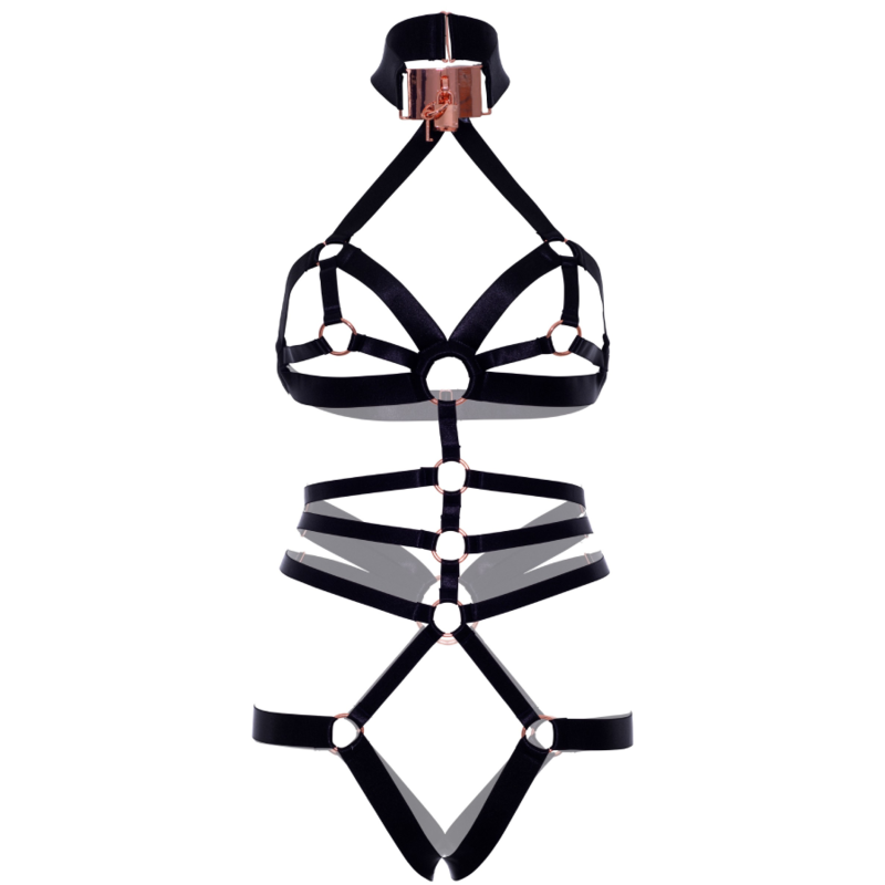 LEG AVENUE - CROTCHLESS ELASTIC BODY HARNESS 5 LEG AVENUE - CROTCHLESS ELASTIC BODY HARNESS - obrazek 5