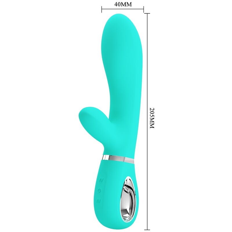 PRETTY LOVE - THOMAS MULTIFUNCTION G-SPOT VIBRATOR AQUA GREEN 5 PRETTY LOVE - THOMAS MULTIFUNCTION G-SPOT VIBRATOR AQUA GREEN - obrazek 5
