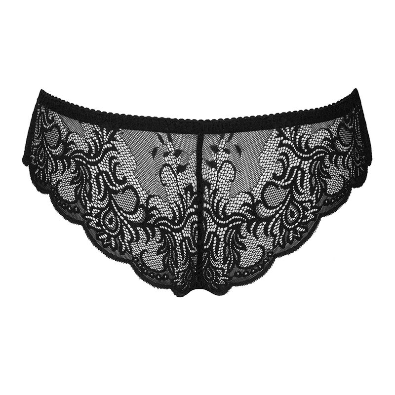 LIVCO CORSETTI FASHION - LOVE STORY LC 90679 PANTY CROTCHLESS BLACK 3 LIVCO CORSETTI FASHION - LOVE STORY LC 90679 PANTY CROTCHLESS BLACK - obrazek 3