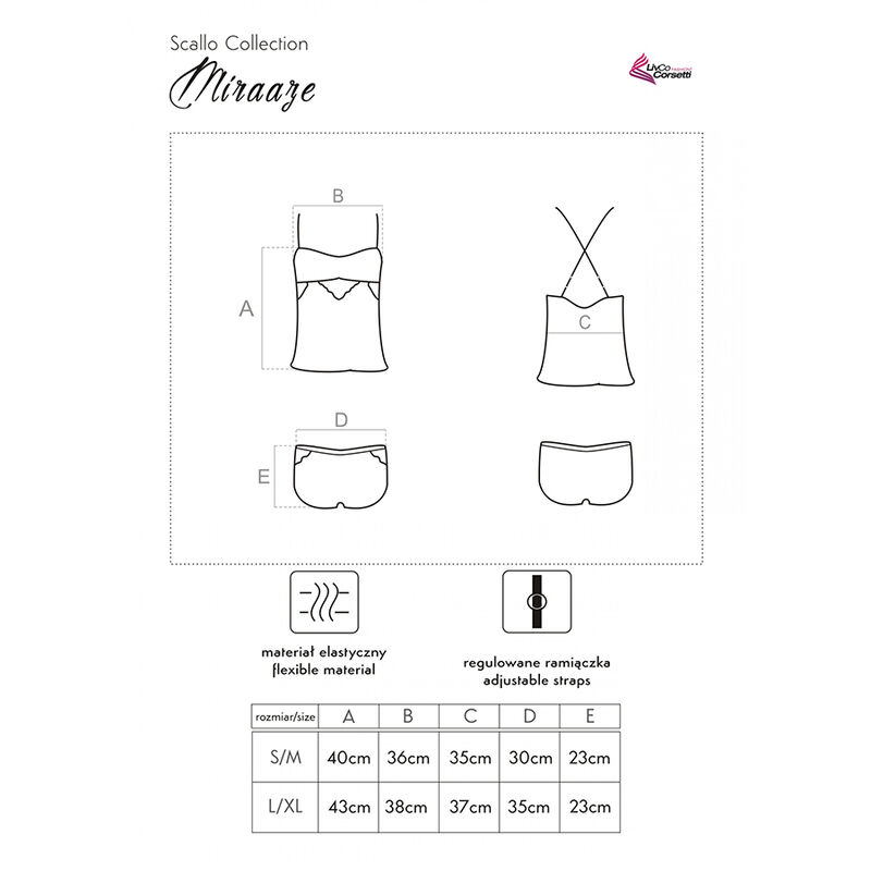 LIVCO CORSETTI FASHION - MIRAAZE LC 90567 SHIRT + SHORTS BLACK 4 LIVCO CORSETTI FASHION - MIRAAZE LC 90567 SHIRT + SHORTS BLACK - obrazek 4