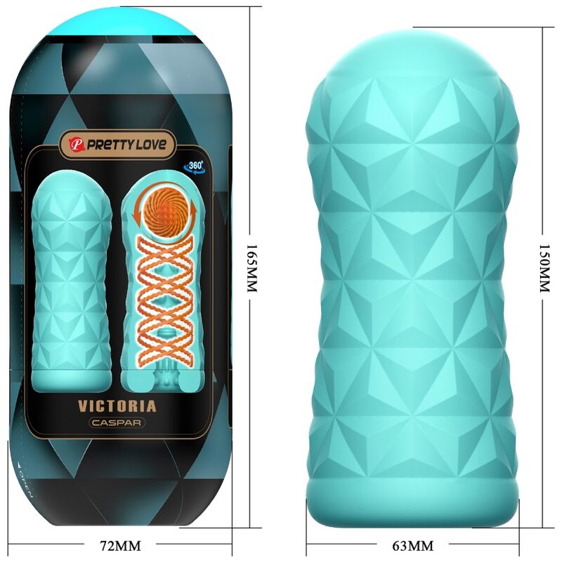 PRETTY LOVE - VICTORIA CASPAR MASTURBATOR AQUA GREEN 4 PRETTY LOVE - VICTORIA CASPAR MASTURBATOR AQUA GREEN - obrazek 4
