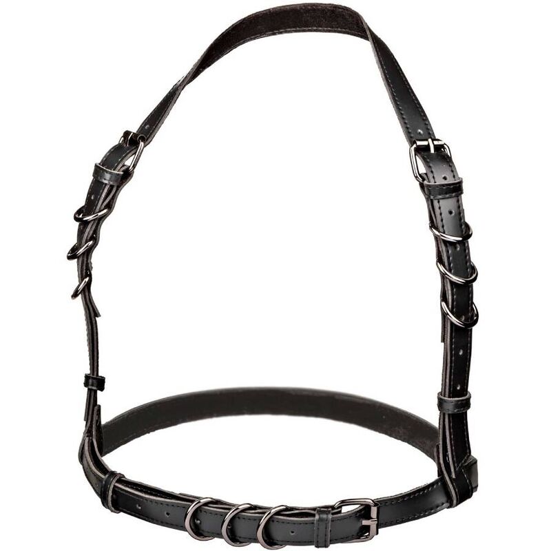 CALEXOTICS - EUPHORIA PLUS SIZE HALTER BUCKLE HARNESS BLACK 4 CALEXOTICS - EUPHORIA PLUS SIZE HALTER BUCKLE HARNESS BLACK - obrazek 4