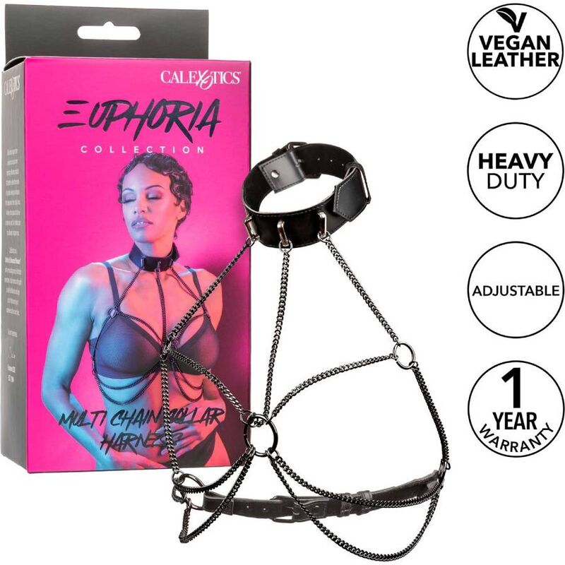 CALEXOTICS - EUPHORIA MULTI CHAIN COLLAR HARNESS 2 CALEXOTICS - EUPHORIA MULTI CHAIN COLLAR HARNESS - obrazek 2