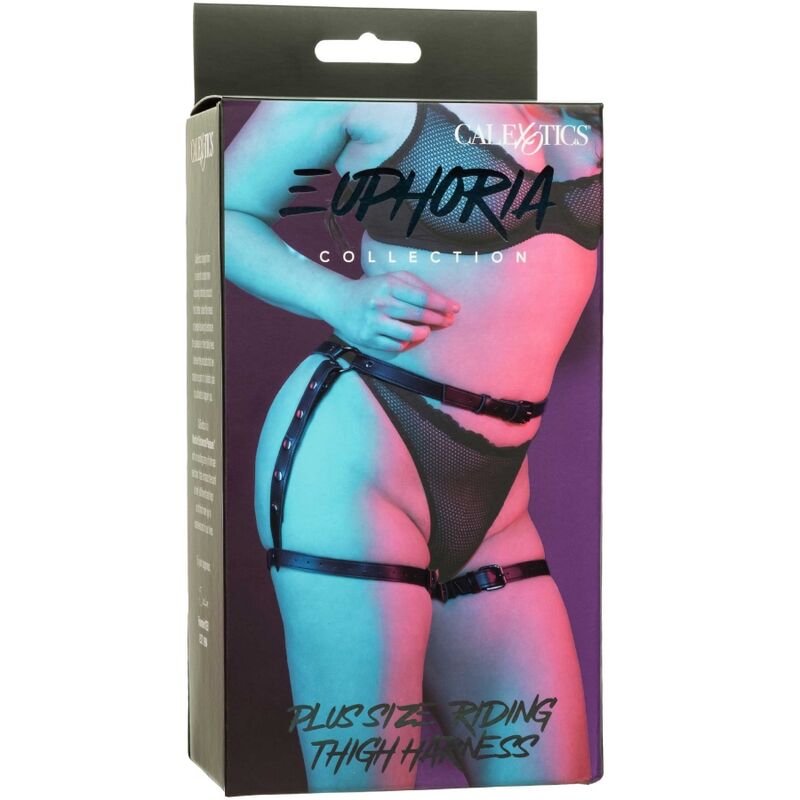 CALEXOTICS - EUPHORIA PLUS SIZE RIDING THIGH HARNESS 3 CALEXOTICS - EUPHORIA PLUS SIZE RIDING THIGH HARNESS - obrazek 3