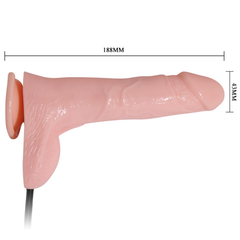 BAILE - INFLATABLE REALISTIC DILDO WITH SUCTION CUP 15 CM 3 BAILE - INFLATABLE REALISTIC DILDO WITH SUCTION CUP 15 CM - obrazek 3