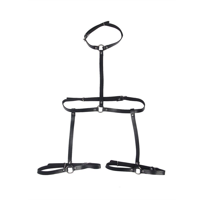SUBBLIME - LEATHER BODY HARNESS BLACK ONE SIZE 4 SUBBLIME - LEATHER BODY HARNESS BLACK ONE SIZE - obrazek 4