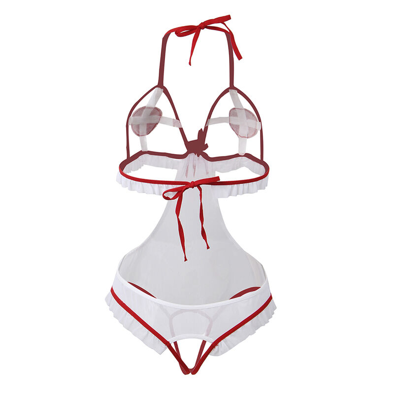 SUBBLIME - SEXY CROTCHLESS NURSE COSTUME S/M 5 SUBBLIME - SEXY CROTCHLESS NURSE COSTUME S/M - obrazek 5
