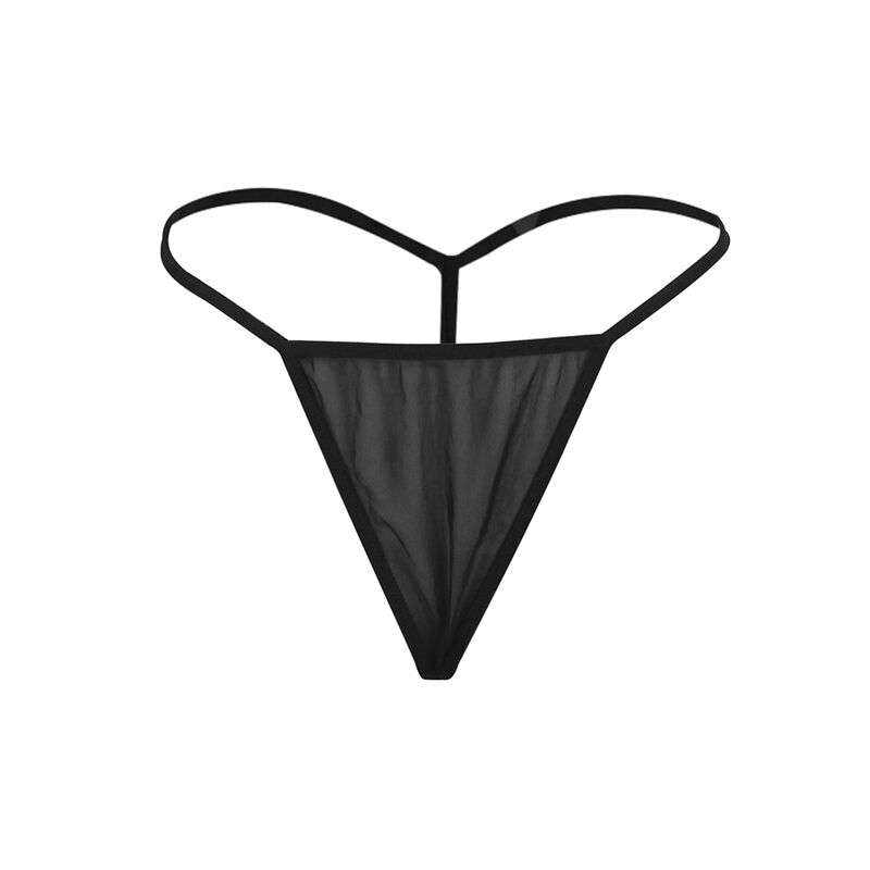 SUBBLIME - BABYDOLL TULLE FABRIC WITH LACE AND FLOWER DETAIL BLACK S/M 4 SUBBLIME - BABYDOLL TULLE FABRIC WITH LACE AND FLOWER DETAIL BLACK S/M - obrazek 4