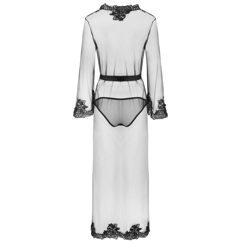 LIVCO CORSETTI FASHION - NOKINA LC XG055 DRESSIN G GOWN + PANTY BLACK ONE SIZE 4 LIVCO CORSETTI FASHION - NOKINA LC XG055 DRESSIN G GOWN + PANTY BLACK ONE SIZE - obrazek 4