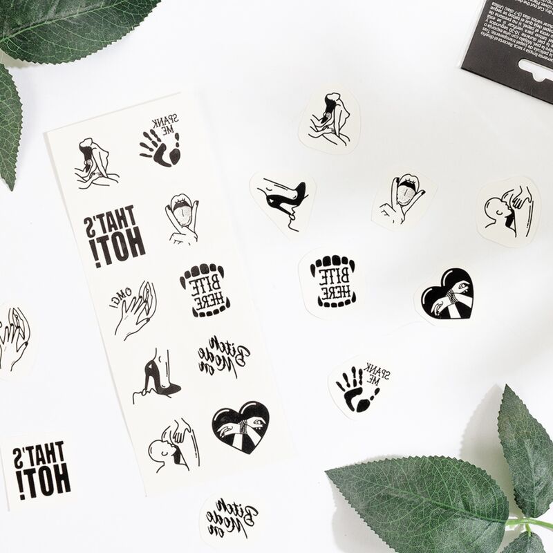 SECRET PLAY - SET OF 10 TEMPORARY TATTOOS KINKY COLLECTION 3 SECRET PLAY - SET OF 10 TEMPORARY TATTOOS KINKY COLLECTION - obrazek 3