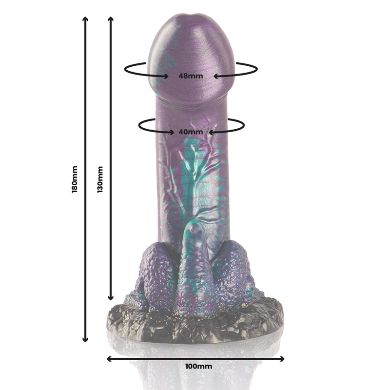 EPIC - BASILISK DILDO DOUBLE SCALY PLEASURE SMALL SIZE 2 EPIC - BASILISK DILDO DOUBLE SCALY PLEASURE SMALL SIZE - obrazek 2