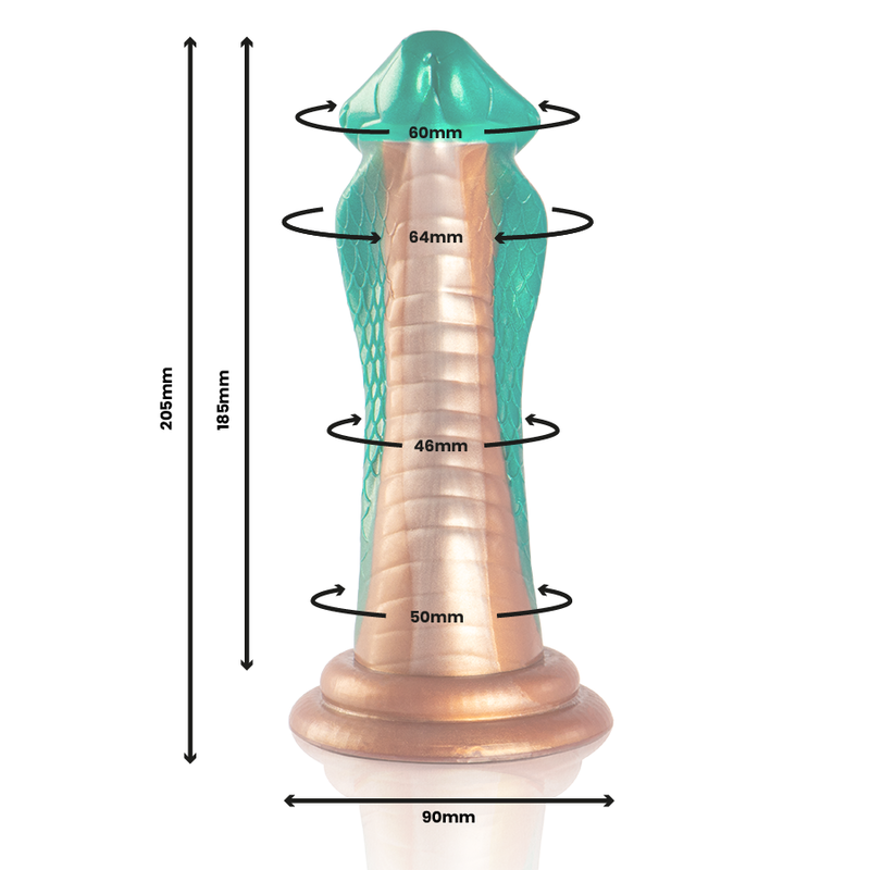 EPIC - PYTHON DILDO COBRA GREEN 2 EPIC - PYTHON DILDO COBRA GREEN - obrazek 2