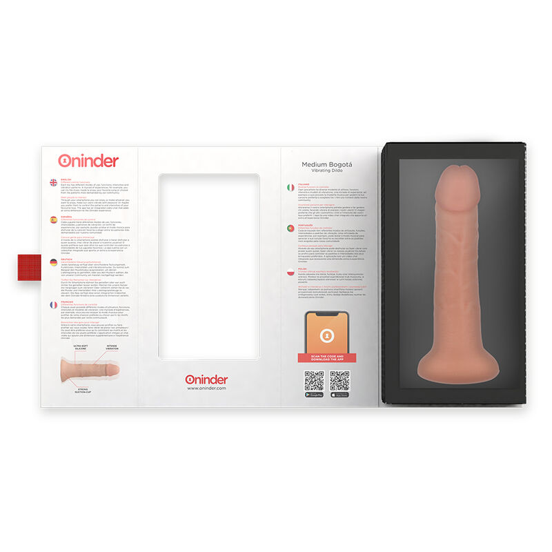 ONINDER - MEDIUM BOGOTÁ VIBRATOR DILDO 9 SPEEDS NATURAL 20 CM -O- 4.2 CM - FREE APP 5 ONINDER - MEDIUM BOGOTÁ VIBRATOR DILDO 9 SPEEDS NATURAL 20 CM -O- 4.2 CM - FREE APP - obrazek 5
