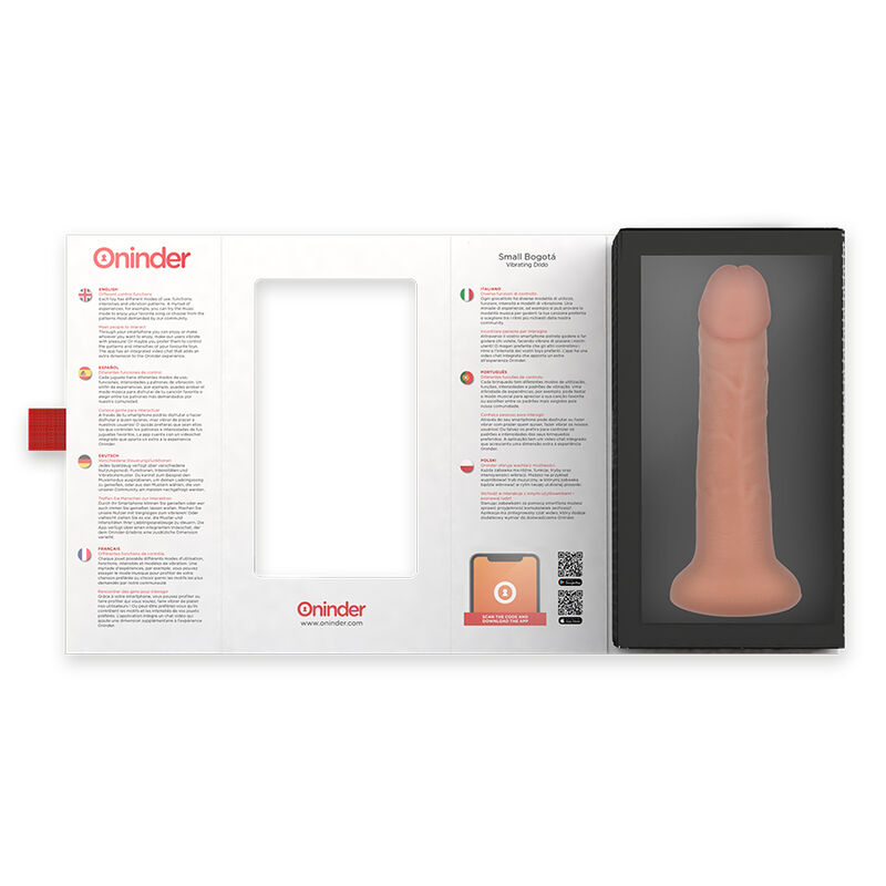 ONINDER - SMALL BOGOTÁ VIBRATOR DILDO 9 SPEEDS NATURAL 17.5 CM -O- 4 CM - FREE APP 4 ONINDER - SMALL BOGOTÁ VIBRATOR DILDO 9 SPEEDS NATURAL 17.5 CM -O- 4 CM - FREE APP - obrazek 4