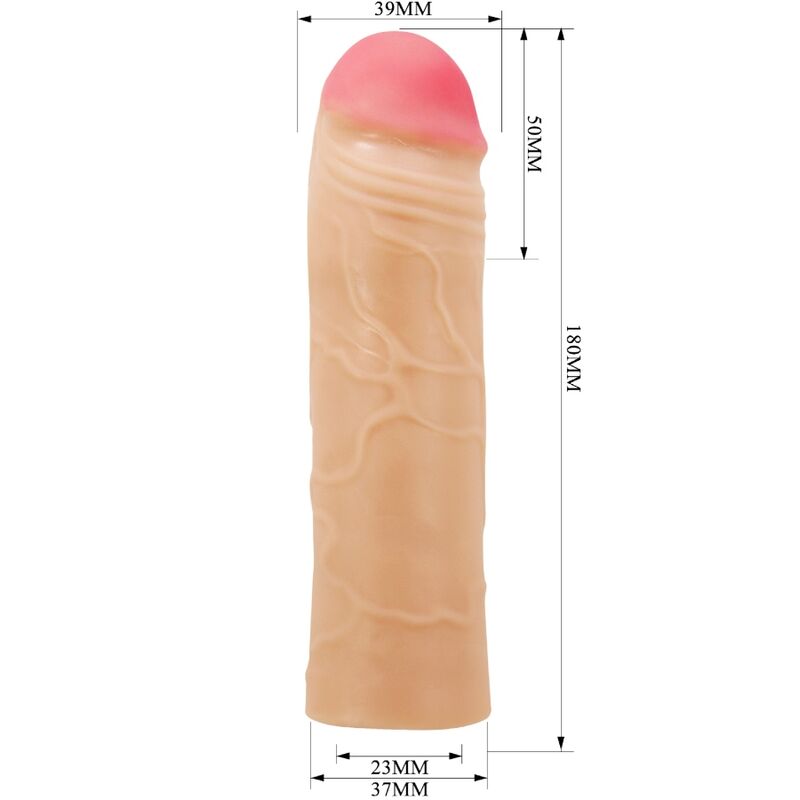 PRETTY LOVE - CHANE PENIS EXTENDER COVER FLESH 4 PRETTY LOVE - CHANE PENIS EXTENDER COVER FLESH - obrazek 4