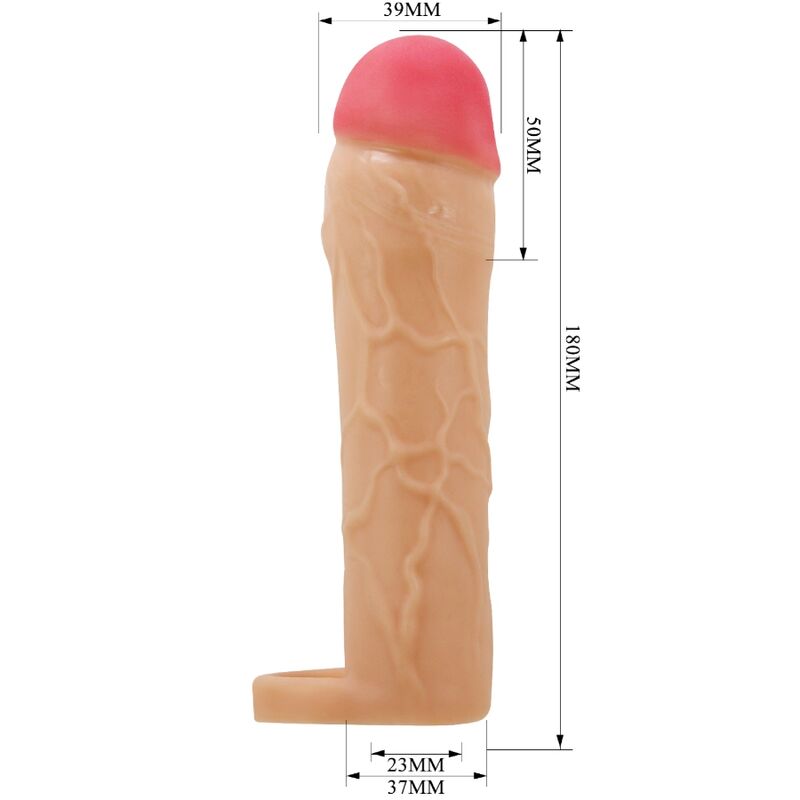 PRETTY LOVE - CHANE PENIS EXTENDER COVER FLESH 4 PRETTY LOVE - CHANE PENIS EXTENDER COVER FLESH - obrazek 4