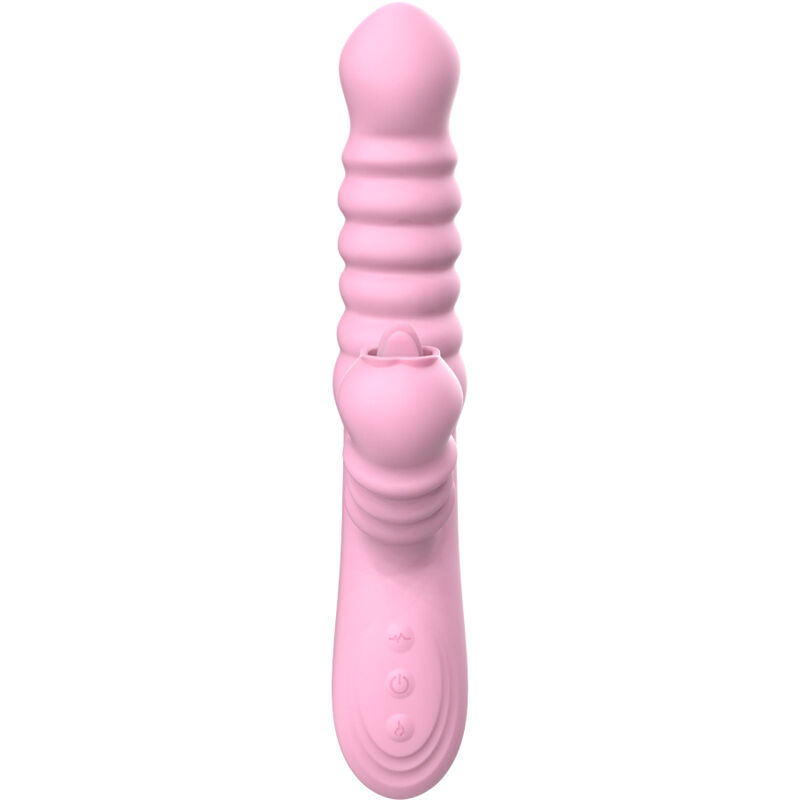 ARMONY - VIBRATOR MULTIFUNCTION WITH STIMULATING TONGUE HEAT EFFECT PINK 4 ARMONY - VIBRATOR MULTIFUNCTION WITH STIMULATING TONGUE HEAT EFFECT PINK - obrazek 4