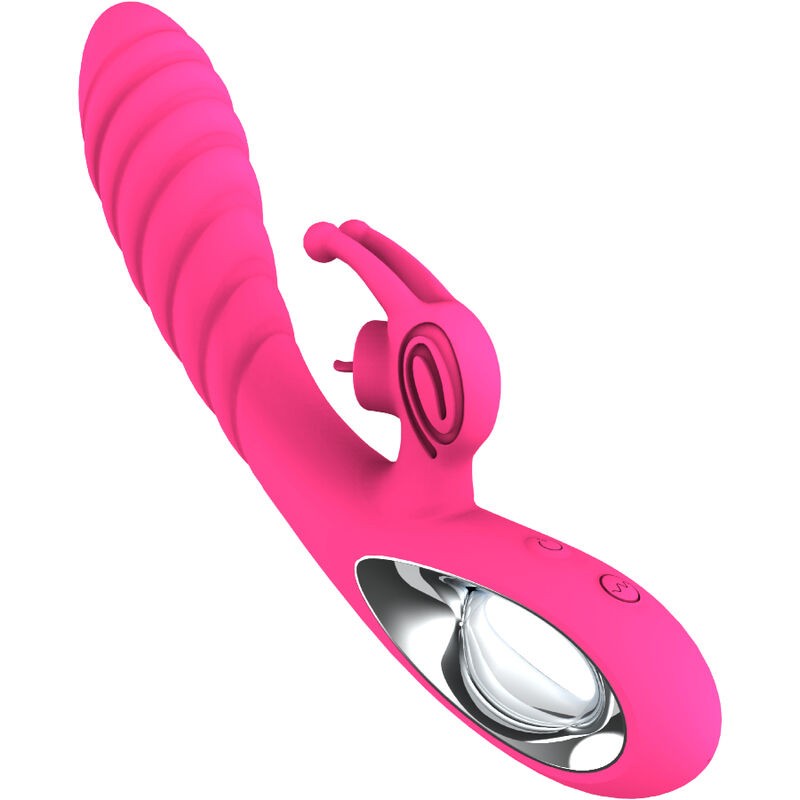 ARMONY - VICKY RABBIT VIBRATOR WITH FUCHSIA PULL RING TONGUE 2 ARMONY - VICKY RABBIT VIBRATOR WITH FUCHSIA PULL RING TONGUE - obrazek 2