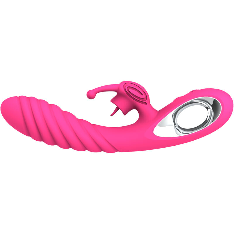 ARMONY - VICKY RABBIT VIBRATOR WITH FUCHSIA PULL RING TONGUE 3 ARMONY - VICKY RABBIT VIBRATOR WITH FUCHSIA PULL RING TONGUE - obrazek 3