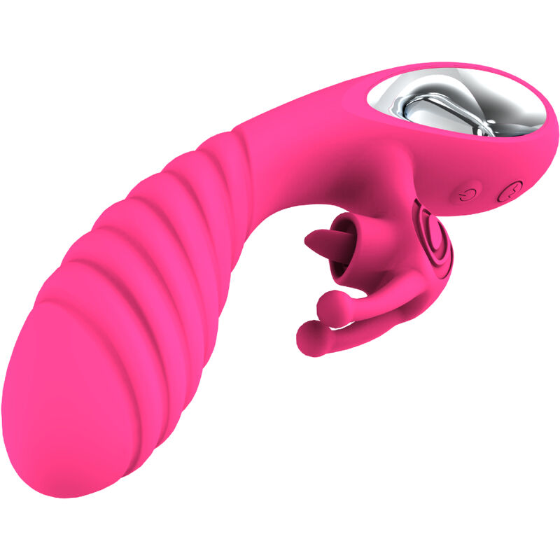 ARMONY - VICKY RABBIT VIBRATOR WITH FUCHSIA PULL RING TONGUE 4 ARMONY - VICKY RABBIT VIBRATOR WITH FUCHSIA PULL RING TONGUE - obrazek 4