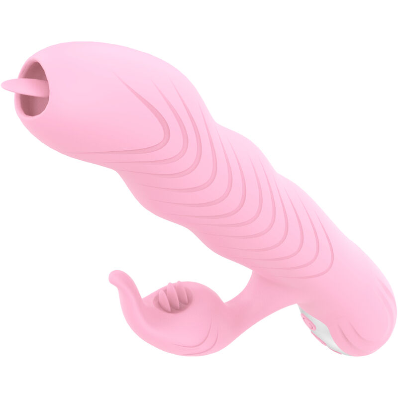 ARMONY - MARCIA VIBRATOR THRUSTING DOUBLE TONGUE HEAT EFFECT PINK 2 ARMONY - MARCIA VIBRATOR THRUSTING DOUBLE TONGUE HEAT EFFECT PINK - obrazek 2