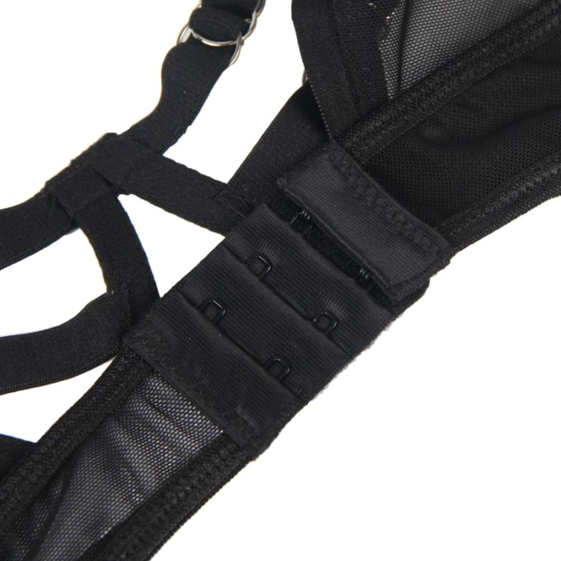 SUBBLIME - TWO PIECE SET OF TRANSPARENCY BRA AND S/M STRIPS 3 SUBBLIME - TWO PIECE SET OF TRANSPARENCY BRA AND S/M STRIPS - obrazek 3