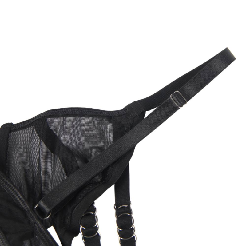 SUBBLIME - TWO PIECE SET OF TRANSPARENCY BRA AND S/M STRIPS 4 SUBBLIME - TWO PIECE SET OF TRANSPARENCY BRA AND S/M STRIPS - obrazek 4