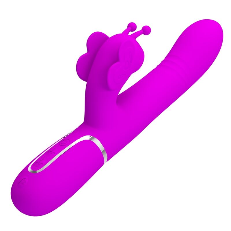 PRETTY LOVE - MULTIFUNCTION RABBIT VIBRATOR 4 IN 1 BUTTERFLY FUCHSIA 3 PRETTY LOVE - MULTIFUNCTION RABBIT VIBRATOR 4 IN 1 BUTTERFLY FUCHSIA - obrazek 3