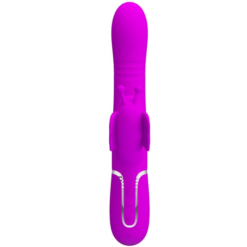 PRETTY LOVE - MULTIFUNCTION RABBIT VIBRATOR 4 IN 1 BUTTERFLY FUCHSIA 2 PRETTY LOVE - MULTIFUNCTION RABBIT VIBRATOR 4 IN 1 BUTTERFLY FUCHSIA - obrazek 2