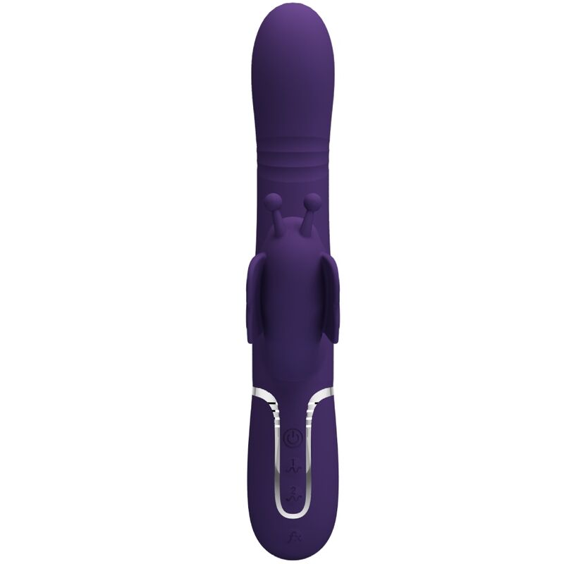 PRETTY LOVE - MULTIFUNCTION RABBIT VIBRATOR 4 IN 1 BUTTERFLY PURPLE 2 PRETTY LOVE - MULTIFUNCTION RABBIT VIBRATOR 4 IN 1 BUTTERFLY PURPLE - obrazek 2