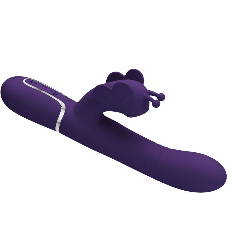 PRETTY LOVE - MULTIFUNCTION RABBIT VIBRATOR 4 IN 1 BUTTERFLY PURPLE 5 PRETTY LOVE - MULTIFUNCTION RABBIT VIBRATOR 4 IN 1 BUTTERFLY PURPLE - obrazek 5