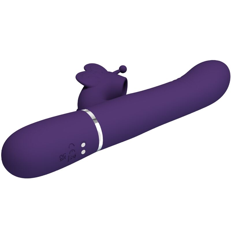 PRETTY LOVE - MULTIFUNCTION RABBIT VIBRATOR 4 IN 1 BUTTERFLY PURPLE 4 PRETTY LOVE - MULTIFUNCTION RABBIT VIBRATOR 4 IN 1 BUTTERFLY PURPLE - obrazek 4