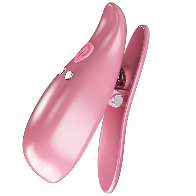 PRETTY LOVE - LEAF VIBRATING NIPPLE CLAMPS PINK 5 PRETTY LOVE - LEAF VIBRATING NIPPLE CLAMPS PINK - obrazek 5