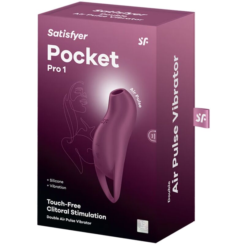 SATISFYER - POCKET PRO 1 CLITORIS STIMULATOR GARNET 5 SATISFYER - POCKET PRO 1 CLITORIS STIMULATOR GARNET - obrazek 5