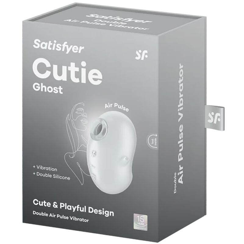 SATISFYER - CUTIE GHOST LAY-ON VIBRATOR WHITE 5 SATISFYER - CUTIE GHOST LAY-ON VIBRATOR WHITE - obrazek 5