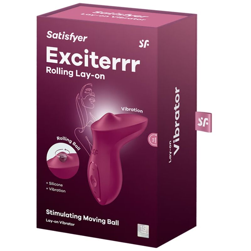 SATISFYER - EXCITERRR LAY-ON CLITORIS BERRY VIBRATOR 5 SATISFYER - EXCITERRR LAY-ON CLITORIS BERRY VIBRATOR - obrazek 5