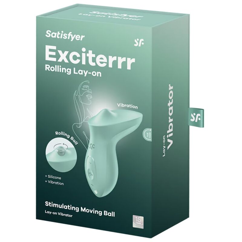 SATISFYER - EXCITERRR LAY-ON CLITORIS MINT VIBRATOR 5 SATISFYER - EXCITERRR LAY-ON CLITORIS MINT VIBRATOR - obrazek 5