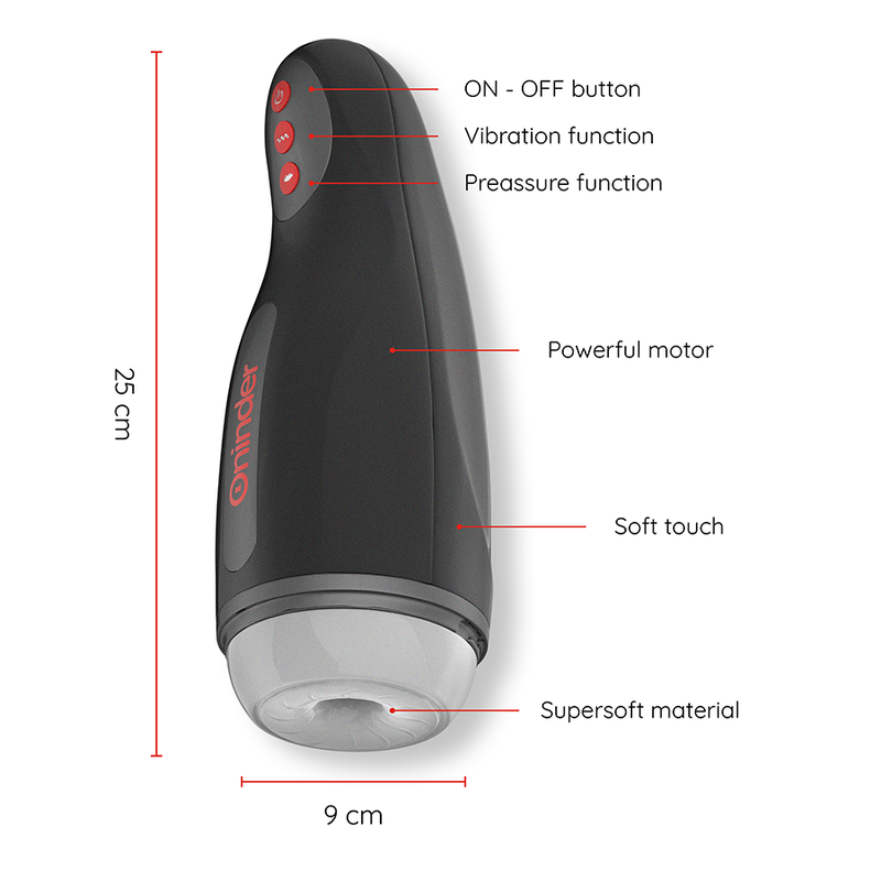 ONINDER - SEOUL RECHARGEABLE MALE MASTURBATOR 10 SPEED - FREE APP 2 ONINDER - SEOUL RECHARGEABLE MALE MASTURBATOR 10 SPEED - FREE APP - obrazek 2