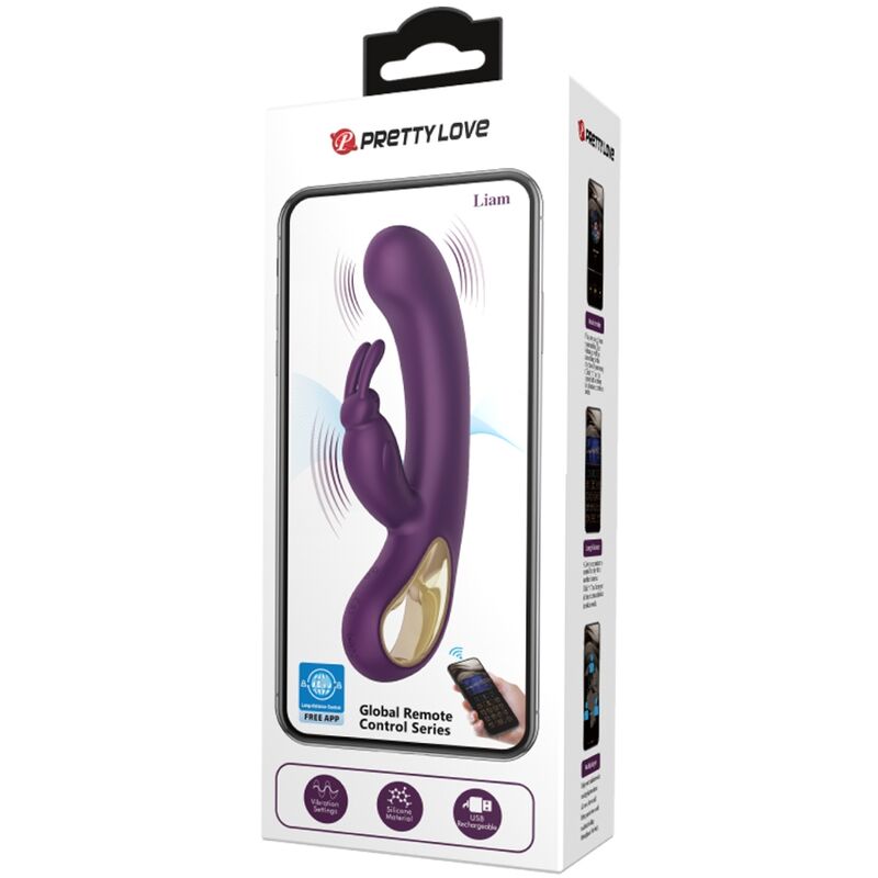 PRETTY LOVE - LIAM RABBIT VIBRATOR G SPOT STIMULATOR PURPLE 4 PRETTY LOVE - LIAM RABBIT VIBRATOR G SPOT STIMULATOR PURPLE - obrazek 4