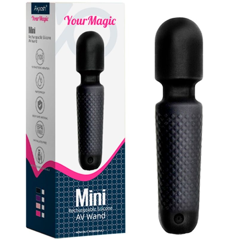 ARMONY - YOUR MAGIC MASSAGER VIBRATOR RECHARGEABLE 10 VIBRATIONS WAND DOTS BLACK 5 ARMONY - YOUR MAGIC MASSAGER VIBRATOR RECHARGEABLE 10 VIBRATIONS WAND DOTS BLACK - obrazek 5