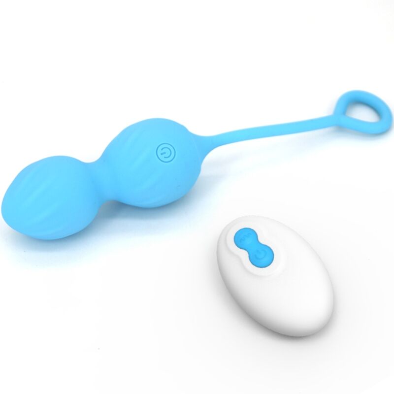 ARMONY - BLOSSOMS VAGINAL DUMBBELL VIBRATION REMOTE CONTROL 10 VIBRATIONS BLUE 2 ARMONY - BLOSSOMS VAGINAL DUMBBELL VIBRATION REMOTE CONTROL 10 VIBRATIONS BLUE - obrazek 2
