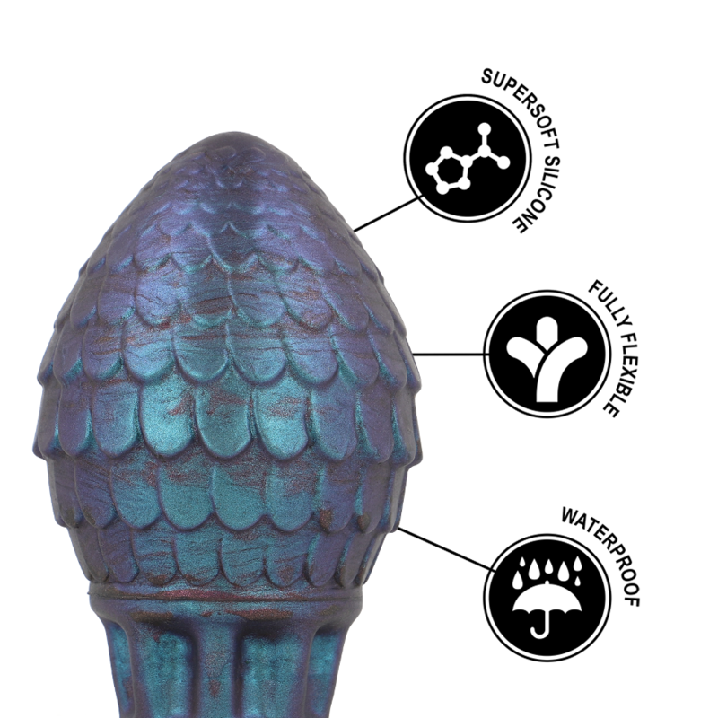 EPIC - VRAKOS DRAGON EGG ANAL PLUG SIZE S 3 EPIC - VRAKOS DRAGON EGG ANAL PLUG SIZE S - obrazek 3